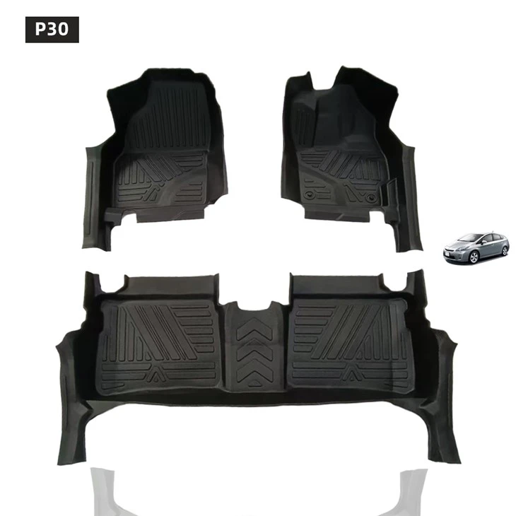 5D TPE Car Floor Mat Eco-friendly Material No Smell Use For P30